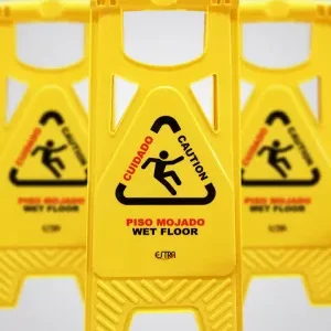 Aviso en V Precaución Estra